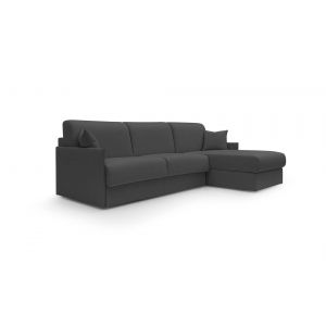 Canapé d'angle convertible et réversible tissu recyclé déhoussable Arthur