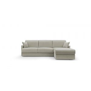 Canapé d'angle convertible et réversible tissu recyclé déhoussable Arthur