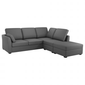 Canap&eacute; d'angle r&eacute;versible tissu coton d&eacute;houssable Marbella