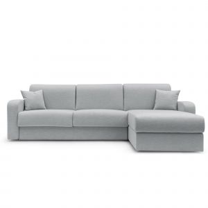 Canapé d'angle convertible et réversible tissu recyclé déhoussable Alizée