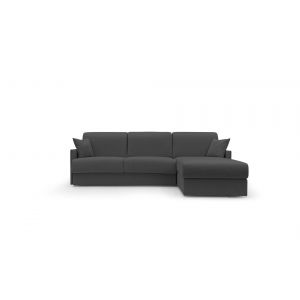 Canapé d'angle convertible et réversible tissu recyclé déhoussable Arthur