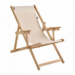 Chilienne Pliante avec Accoudoirs en Bois LONA