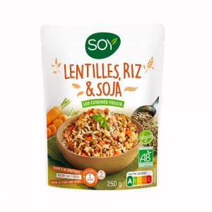 Soy - Lentilles, riz et soja 250g