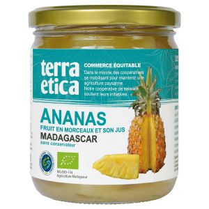Terra Etica - Ananas en morceaux avec jus bio 420g
