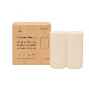 Comme Avant - Recharges déodorant solide brut 2x60g