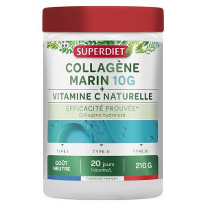 Superdiet - Collag&egrave;ne marin + Vitamine C naturelle - Poudre 210g