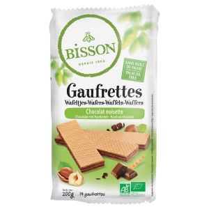 Bisson - Gaufrettes chocolat noisette bio 200g