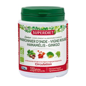 Superdiet - Quatuor circulation 120 gélules
