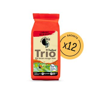 Autour Du Riz - Trio de riz thaï complet équitable - Colis 12 x 500 g