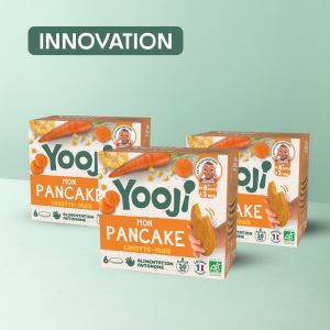 Yooji - x3 : Pancakes Carotte/maïs BIO - Dès 8M