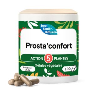 Euro Santé Diffusion - Prosta' confort Action 5 plantes - 100 gélules