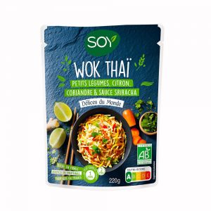 Soy - Wok Thaï légumes, citron, coriandre et sriracha 220g
