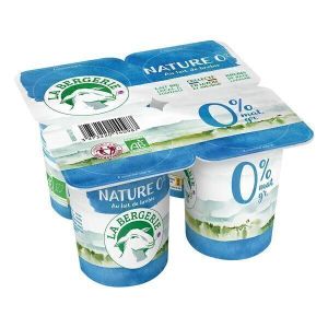 La Bergerie - Yaourt brebis nature 0% 4x120g
