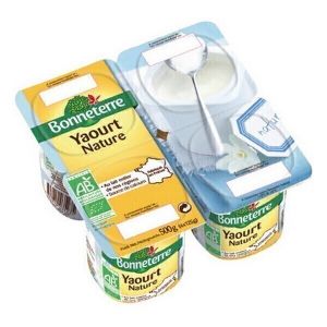 Bonneterre - Yaourt nature bio origine France 4x125g