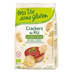 Ma Vie Sans Gluten - Crackers de riz à l'huile d'olive bio 40g