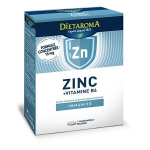 Dietaroma - Zinc + Vitamine B6 60 comprimes