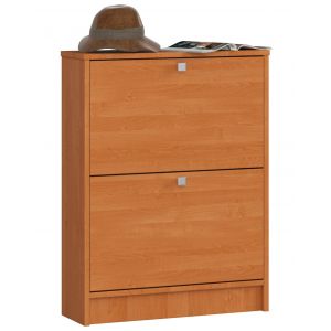 Akord - Armoire à chaussures 2 portes basculantes Aulne