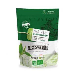 Biodyss&eacute;e - Th&eacute; Vert Gunpowder de Chine Bio - 100g