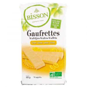 Bisson - Gaufrettes au citron bio 190g