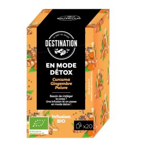 Destination - Infusion curcuma, gingembre et poivre bio x20
