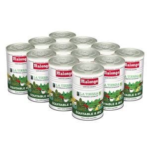 Malongo - Café moulu - La Tierra - Lot de 12 boites - Bio - 3 Kg