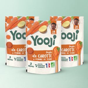 Yooji - x3 : Carotte BIO - Dès 8M - 9 repas