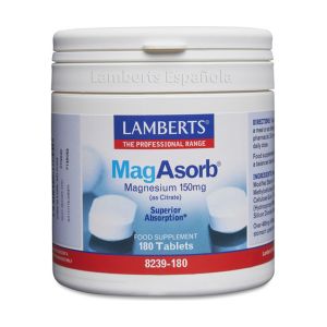 Lamberts - MagAsorb 180 tablettes de 150mg