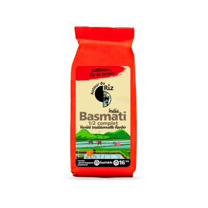 Autour Du Riz - Riz basmati indien 1/2 complet bio 500g
