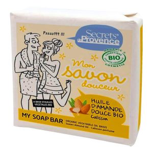 Secrets De Provence - Savon douceur huile d'amande douce et parfum calisson 100g