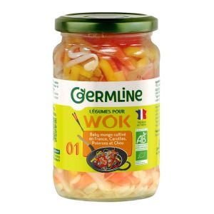 Germ'line - Légumes pour wok baby mungo carotte poivrons chou bio 330g