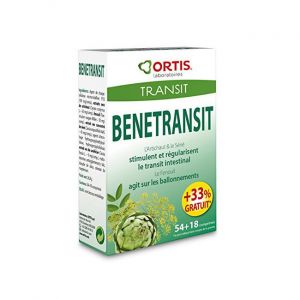 Ortis - Benetransit pour le transit intestinal 54 comprimés + 18 offert