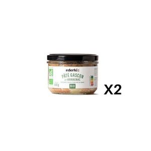Ederki - P&acirc;t&eacute; gascon &agrave; l'armagnac 180g bio - lot de 2