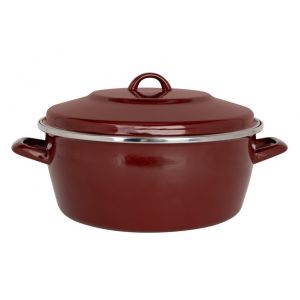 Cosy & Trendy - Cocotte Retro 6,3L Merlot-Acier émaillé-Tous feux dont induction