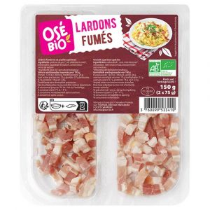 Osé Bio - Lardons fumés 2x75g