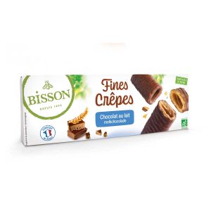 Bisson - Fines crêpes dentelles chocolat au lait bio 90g