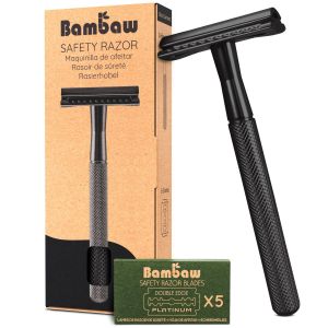 Bambaw - Rasoir de sûreté en métal noir