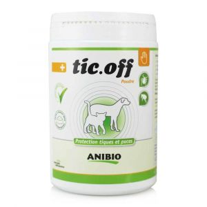 Anibio - Tic off poudre protection tiques et puces 500g