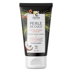 Comptoirs Et Compagnies - Soin visage 3 en 1 au charbon Perle de Coco 75ml