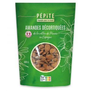 Pépite - Amandes décortiquées de Pinoso Espagne bio 600g