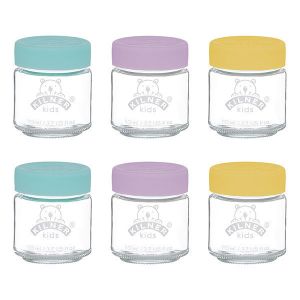 Kilner - Set de 6 petits pots en verre pour bébé 110ml