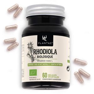 Plantae - Rhodiola Bio * 60 gélules * 3% de rosavines * 1% de salidroside