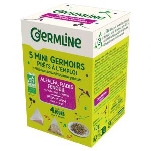Germ'line - Mini germoirs alfalfa radis fenouil bio x5