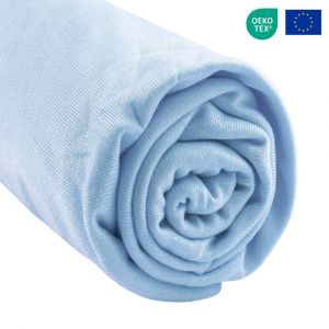 Easy Dort - Drap housse 160x200 cm Bambou lit king size - Ciel