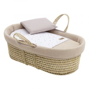 Cambrass - Couffin pour bébé Matelassé Greeny Beige 39x80x25 cm