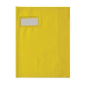 Elba - Protège-cahier Styl'SMS 17x22 cm avec Porte-étiquette Jaune x 25