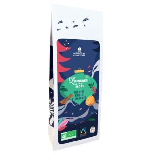 La Route Des Comptoirs - Th&eacute; Vert Bio Lumi&egrave;res de No&euml;l Sachet vrac 100g Saveurs &eacute;pic&eacute;es