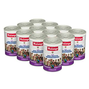 Malongo - Caf&eacute; moulu - Petits Producteurs L'intensit&eacute; - 12 boites - 3 Kg