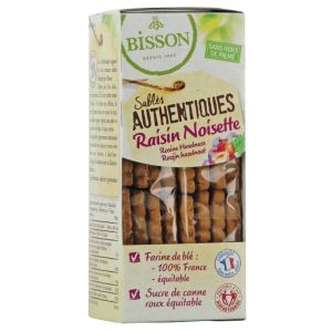 Bisson - Sablés authentiques raisin noisette bio 175g