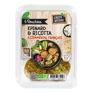 Carte Nature - Bouchées épinards ricotta bio 6x30g