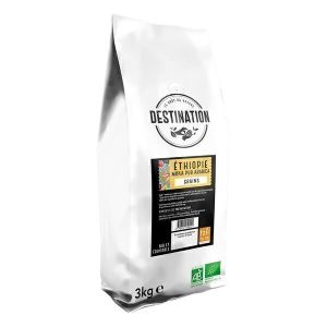 Destination - Caf&eacute; grain moka pur arabica d'Ethiopie bio 3kg